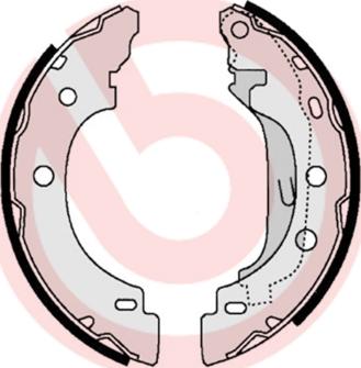 Brembo S 68 523 - Σετ σιαγόνων φρένων parts5.com