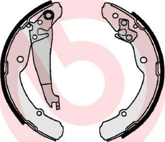 Brembo S 85 516 - Brake Shoe Set parts5.com