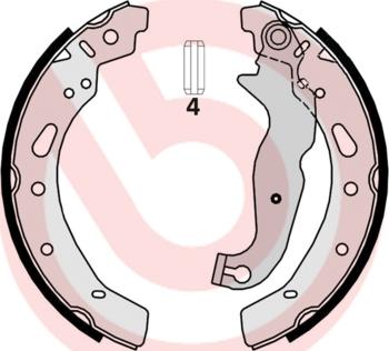 Brembo S 24 540 - Brake Shoe Set parts5.com