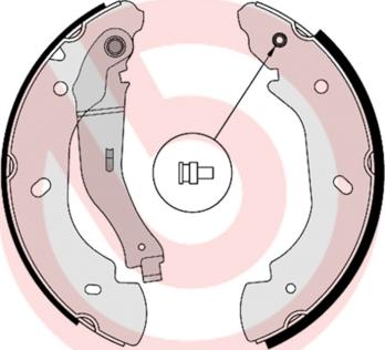 Brembo S 24 538 - Jeu de mâchoires de frein parts5.com