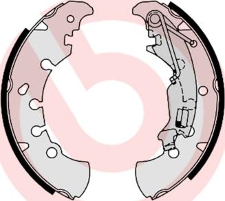 Brembo S 23 555 - Brake Shoe Set parts5.com