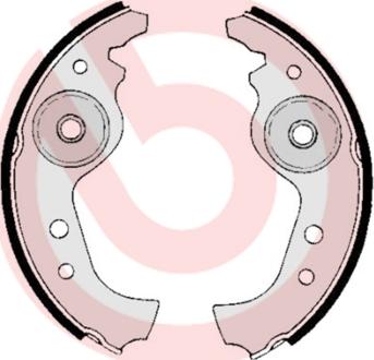 Brembo S 23 501 - Set saboti frana parts5.com