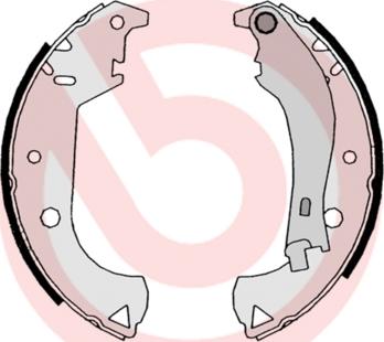 Brembo S 23 524 - Set saboti frana parts5.com