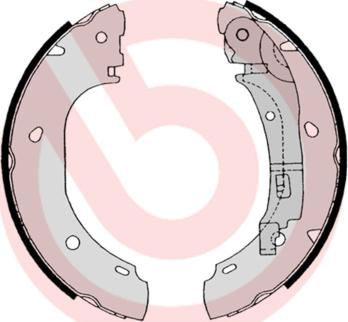 Brembo S 23 525 - Set saboti frana parts5.com