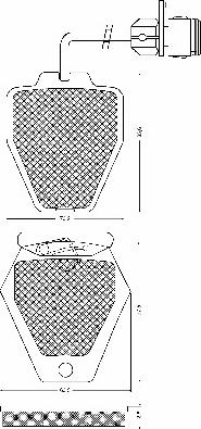 KRAFT AUTOMOTIVE 6000390 - Σετ τακάκια, δισκόφρενα parts5.com