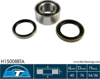 BTA H15008BTA - Komplet ležaja točka parts5.com