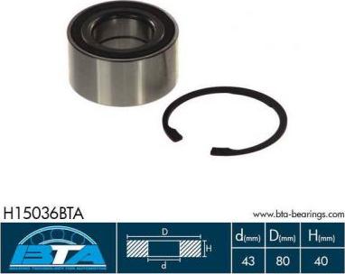 BTA H15036BTA - Set rulment roata parts5.com