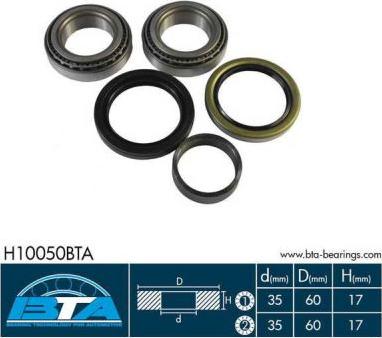 BTA H10050BTA - Wheel hub, bearing Kit parts5.com