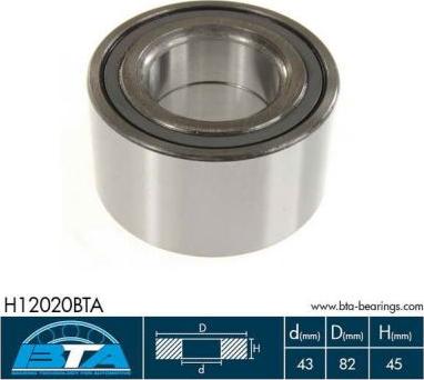 BTA H12020BTA - Set rulment roata parts5.com