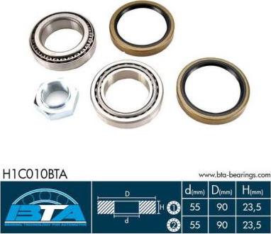 BTA H1C010BTA - Wheel hub, bearing Kit parts5.com