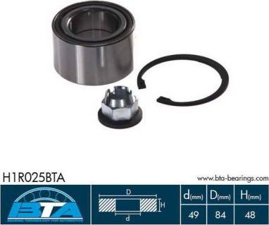 BTA H1R025BTA - Set rulment roata parts5.com