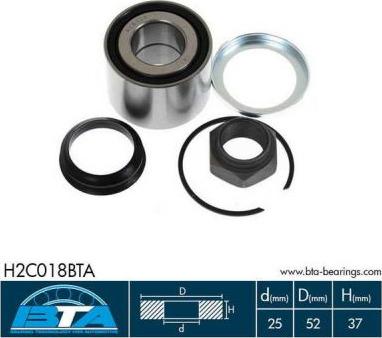 BTA H2C018BTA - Radlagersatz parts5.com