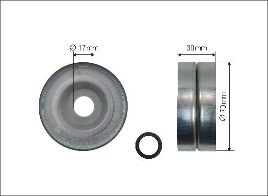 Caffaro 500362 - Τροχαλία παρέκκλισης, ιμάντας poly-V parts5.com