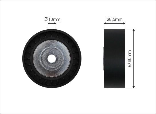 Caffaro 40-50 - Rola ghidare / conducere, curea transmisie parts5.com