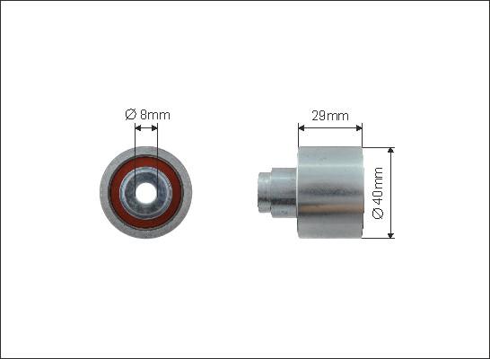 Caffaro 500092 - Rolka kierunkowa / prowadząca, pasek rozrządu parts5.com