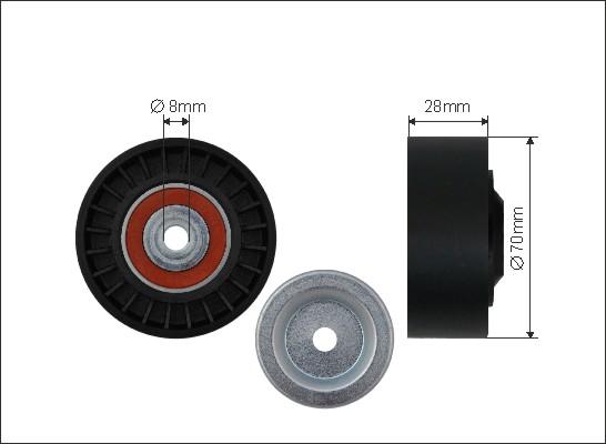 Caffaro 500112 - Rola ghidare / conducere, curea transmisie parts5.com