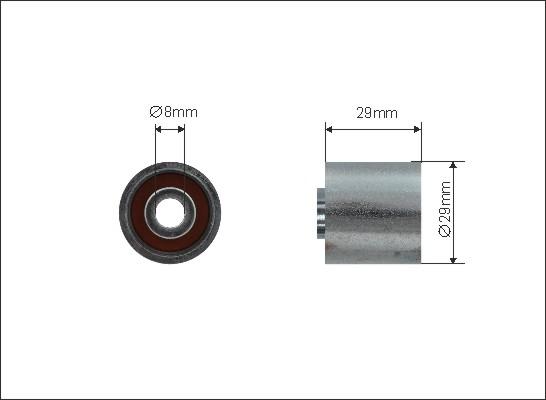 Caffaro 500117 - Seade / juhtrull,hammasrihm parts5.com