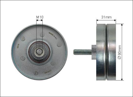 Caffaro 500269 - Preusmerjevalni valj / vodilni valj, rebrasti jermen parts5.com