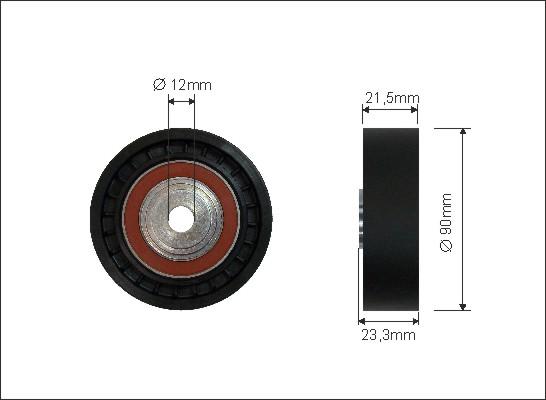 Caffaro 69-69 - Rola ghidare / conducere, curea transmisie parts5.com