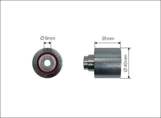 Caffaro 62-35 - Poulie renvoi / transmission, courroie de distribution parts5.com