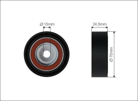 Caffaro 19-25 - Τροχαλία παρέκκλισης, ιμάντας poly-V parts5.com