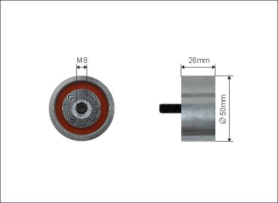 Caffaro 174-39 - Паразитна / водеща ролка, пистов ремък parts5.com