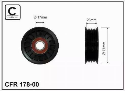 KRAFT AUTOMOTIVE 1222026 - Τροχαλία παρέκκλισης, ιμάντας poly-V parts5.com