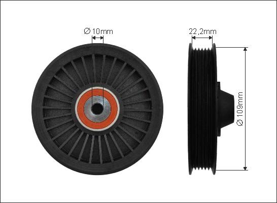 Caffaro 85-99 - Ohjainrulla, moniurahihna parts5.com