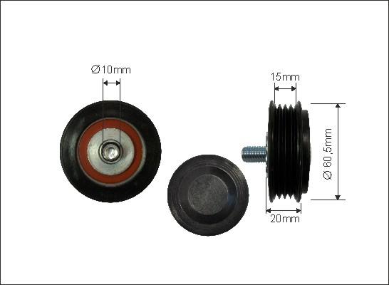 Caffaro 83-25 - Vratná / vodicí kladka, klínový žebrový řemen parts5.com