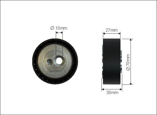 Caffaro 354-122 - Rolka kierunkowa / prowadząca, pasek klinowy zębaty parts5.com