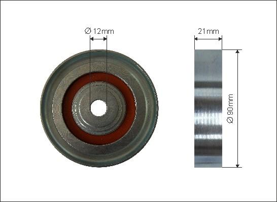 Caffaro 319-69 - Rola ghidare / conducere, curea transmisie parts5.com