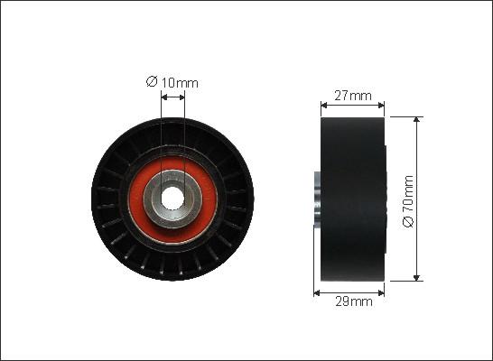 Caffaro 299-99 - Ohjainrulla, moniurahihna parts5.com