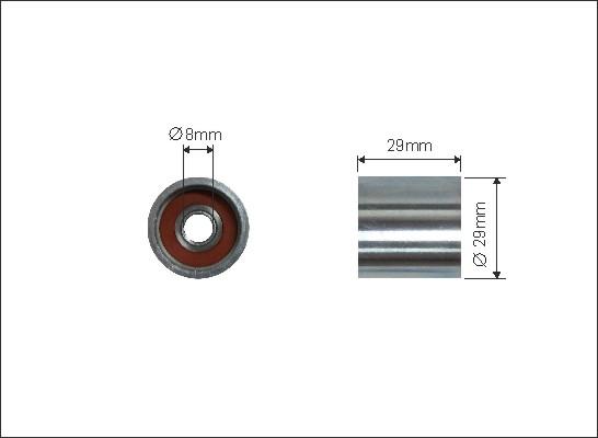 Caffaro 337-95 - Feszítő, fogasszíj parts5.com