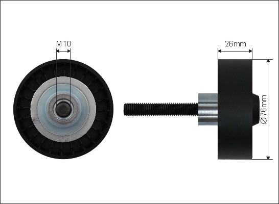 Caffaro 22-99 - Saptırma / Kılavuz makarası, Kanallı V-kayışı parts5.com