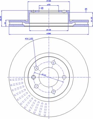 TRW DF2720 - Disque de frein parts5.com