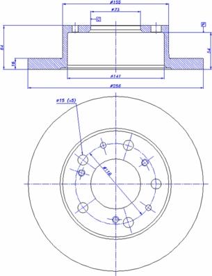 Delphi BG2253 - Disc frana parts5.com