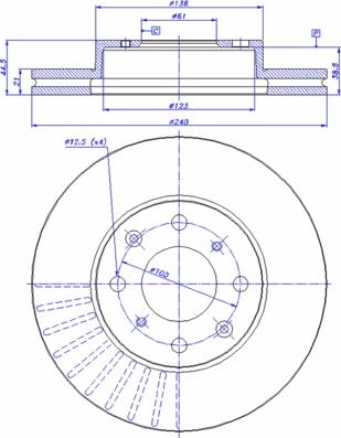 Brembo 09.5285.11 - Fren diski parts5.com