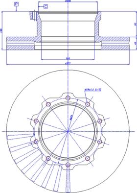 Knorr Bremse K069333 - Disc frana parts5.com