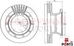 SBP 02-RO005 - Тормозной диск parts5.com