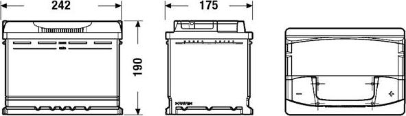 CENTRA CA640 - Indító akkumulátor parts5.com