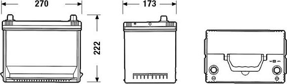 CENTRA CA754 - Baterie de pornire parts5.com