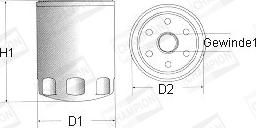 Champion F122/606 - Масляный фильтр parts5.com