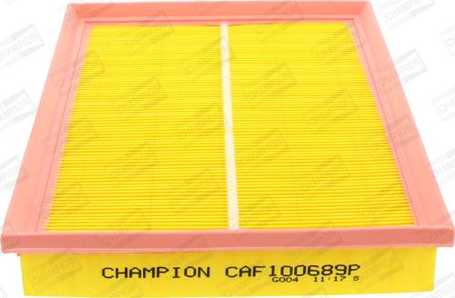 Champion CAF100689P - Filtr powietrza parts5.com