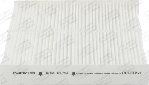 Champion CCF0051 - Filter, interior air parts5.com