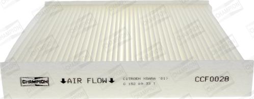 Champion CCF0028 - Filter, interior air parts5.com