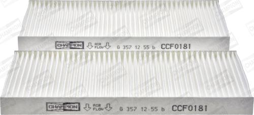 Champion CCF0181 - Filter,salongiõhk parts5.com