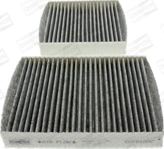 Champion CCF0120C - Filter, vazduh unutrašnjeg prostora parts5.com