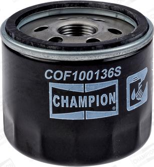 Champion COF100136S - Filtr oleju parts5.com