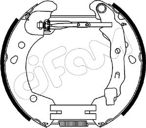 Cifam 151-231 - Zestaw szczęk hamulcowych parts5.com