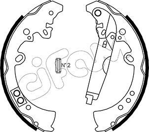 Cifam 153-445 - Set saboti frana parts5.com